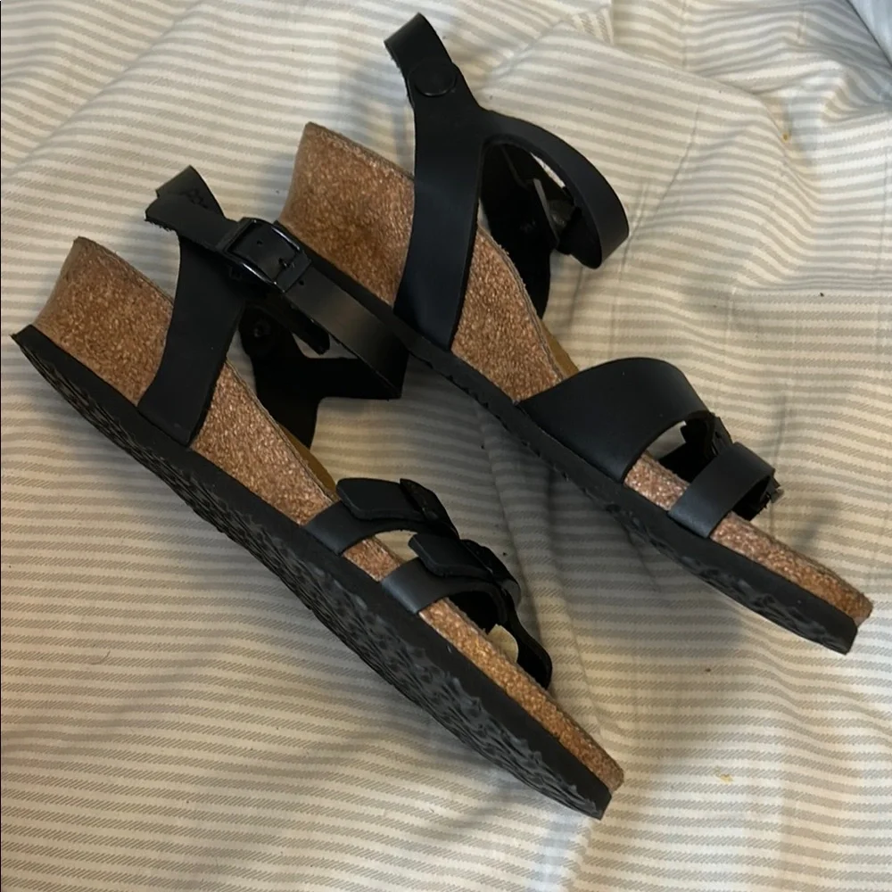 Papillio Women's Lana Black Sandals - Picture 2 of 7